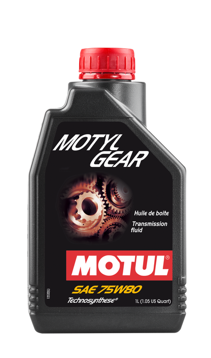 Motul 1L Transmission MOTYLGEAR 75W80 - Technosynthese - API GL-5 / MIL-L-2105D