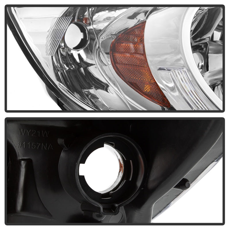 xTune 04-05 Honda Civic (Excl Hatchback/Si) OEM Style Headlights - Chrome (HD-JH-HC04-4D-AM-C) SPYDER