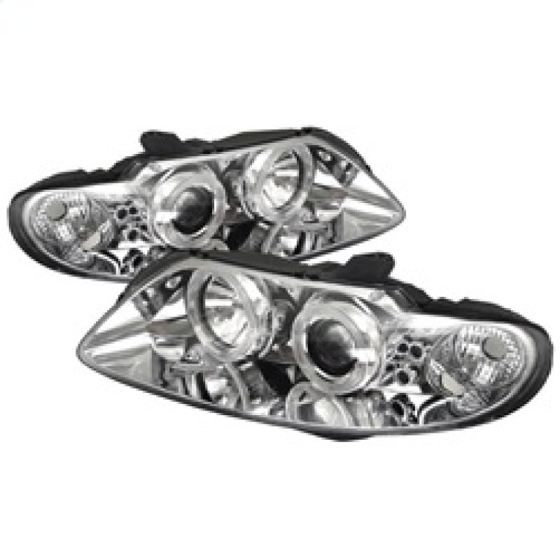 Spyder Pontiac GTO 04-06 Projector Headlights LED Halo LED Chrome High H1 Low H1 PRO-YD-PGTO04-HL-C SPYDER