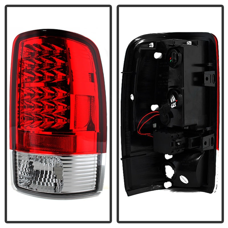 Spyder Chevy Suburban/Tahoe 1500/2500 00-06 LED Tail Lights Red Clear ALT-YD-CD00-LED-RC SPYDER