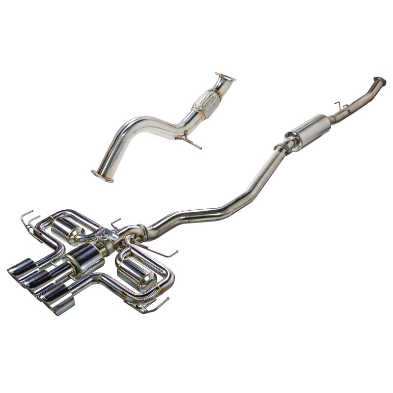 Remark 2023+ Honda Civic Type-R (FL5) Triple Tip Catback Exhaust w/ Triple Tip & Front Pipe Remark
