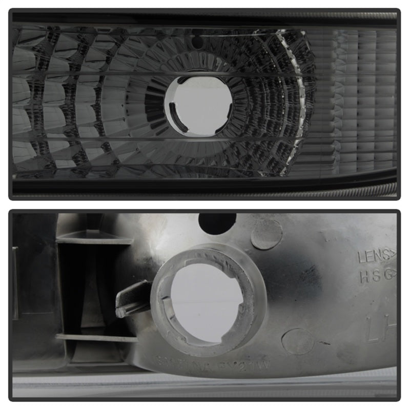 Xtune Chevy Silverado 99-02 Amber Reflector Bumper Lights Smoke CBL-JH-CS99-AM-SM SPYDER