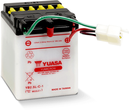 Yuasa YB2.5L-C-1 Yumicron 12 Volt Battery Yuasa Battery