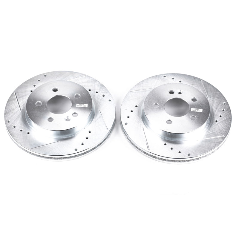 Power Stop 98-03 Mercedes-Benz ML320 Front Evolution Drilled & Slotted Rotors - Pair PowerStop