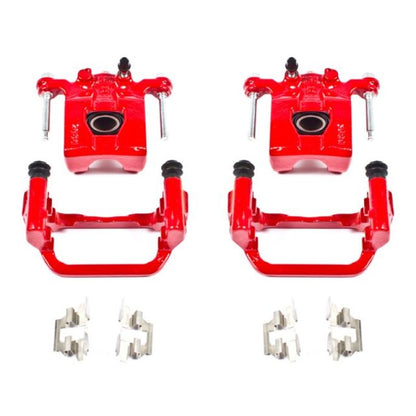 Power Stop 07-12 Nissan Altima Rear Red Calipers w/Brackets - Pair PowerStop