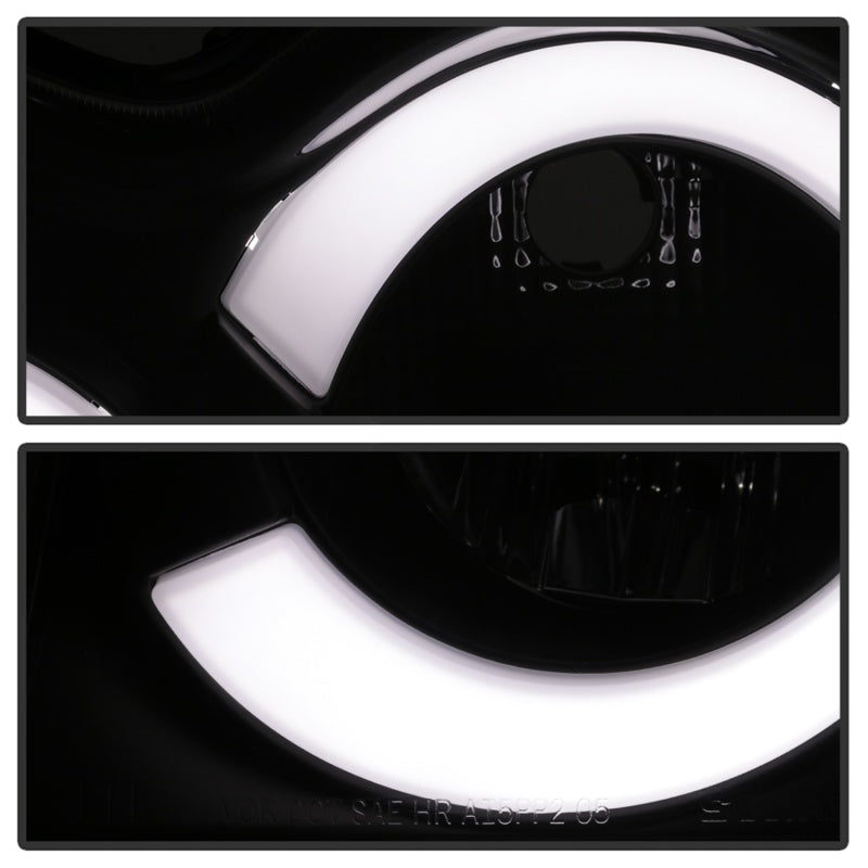 Spyder 05-07 Jeep Grand Cherokee - Light Bar Projector Headlights - Black - PRO-YD-JGC05V2-LB-BK SPYDER