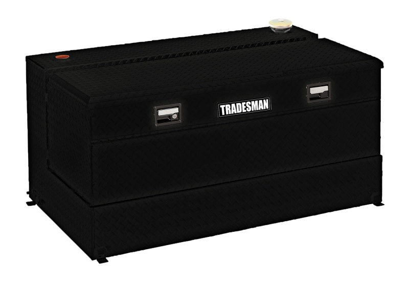 Tradesman Aluminum L-Shape Liquid Storage Tank Combo (48in. / 80 Gallon Capacity) - Black Tradesman
