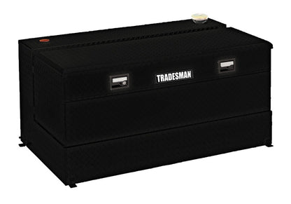 Tradesman Aluminum L-Shape Liquid Storage Tank Combo (48in. / 80 Gallon Capacity) - Black Tradesman