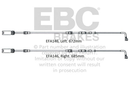 EBC 2008-2010 BMW M3 4.0L (E90) Front Wear Leads EBC