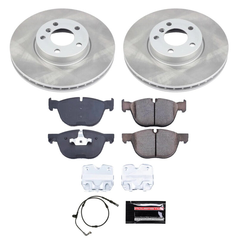 Power Stop 07-10 BMW X5 Front Semi-Coated Rotor Kit PowerStop