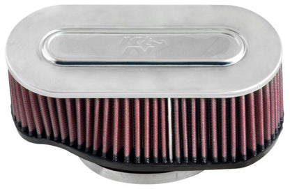 K&N Marine Engine Flame Arrestor 8.625in Base O/S Length / 4.5in Base O/S Width / 3.25in Height K&N Engineering