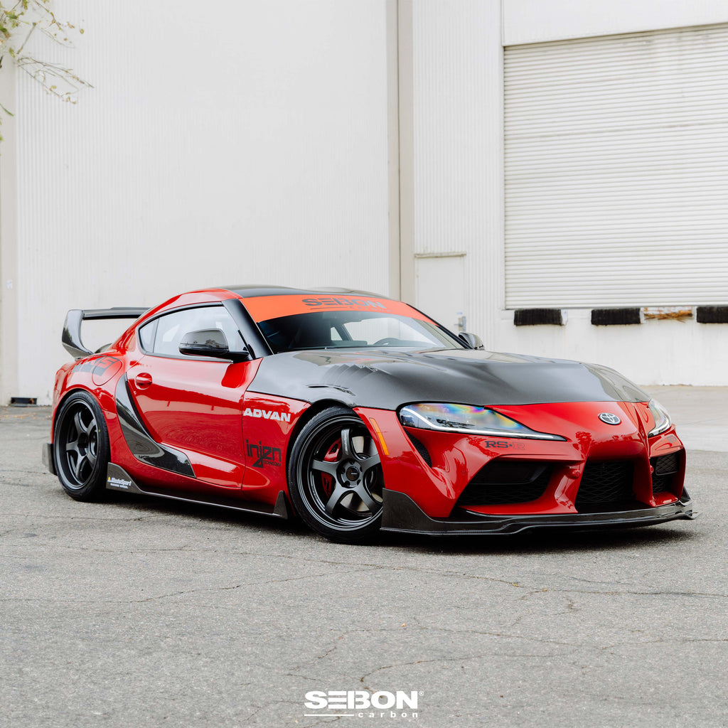 Seibon MB-Style Carbon Fiber Side Skirts For 2020-2023 Toyota Supra - SS20TYSUP-MB