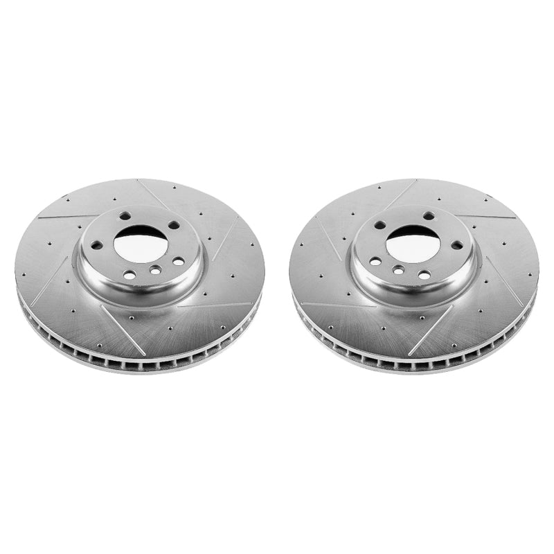 Power Stop 10-17 BMW 535i GT Front Evolution Drilled & Slotted Rotors - Pair PowerStop