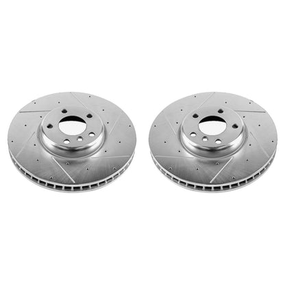 Power Stop 10-17 BMW 535i GT Front Evolution Drilled & Slotted Rotors - Pair PowerStop