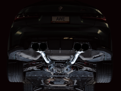 AWE Track Edition Catback Exhaust for BMW G8X M3/M4 - Diamond Black Tips AWE Tuning