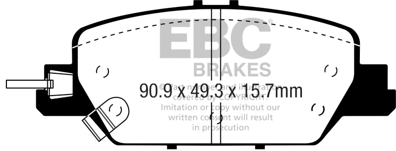 EBC Ultimax2 Rear Brake Pads - UD2037