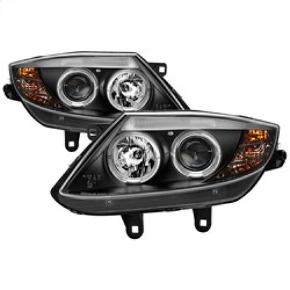 Spyder BMW Z4 03-08 Projector Headlights Halogen Model Only - LED Halo Black PRO-YD-BMWZ403-HL-BK SPYDER