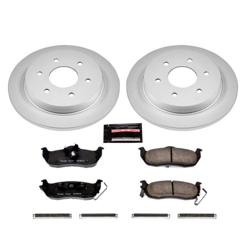 Power Stop 04-10 Infiniti QX56 Rear Z17 Evolution Geomet Coated Brake Kit PowerStop