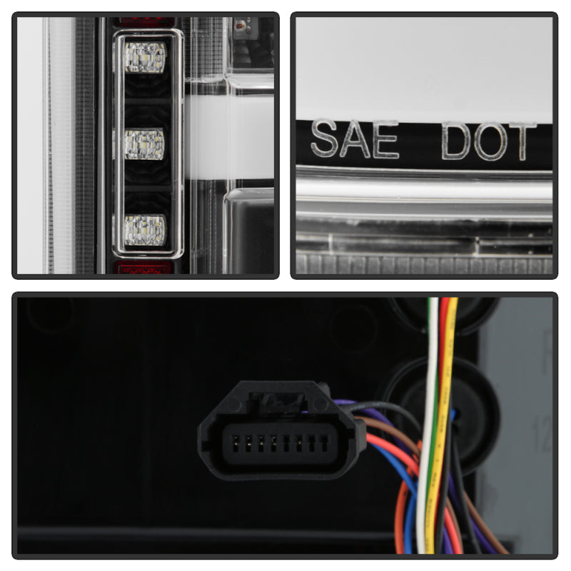 Spyder 18-20 Ford F150 w/ Rear Blind Spot LED Tail Lights - Black (ALT-YD-FF15018BS-LED-BK) SPYDER