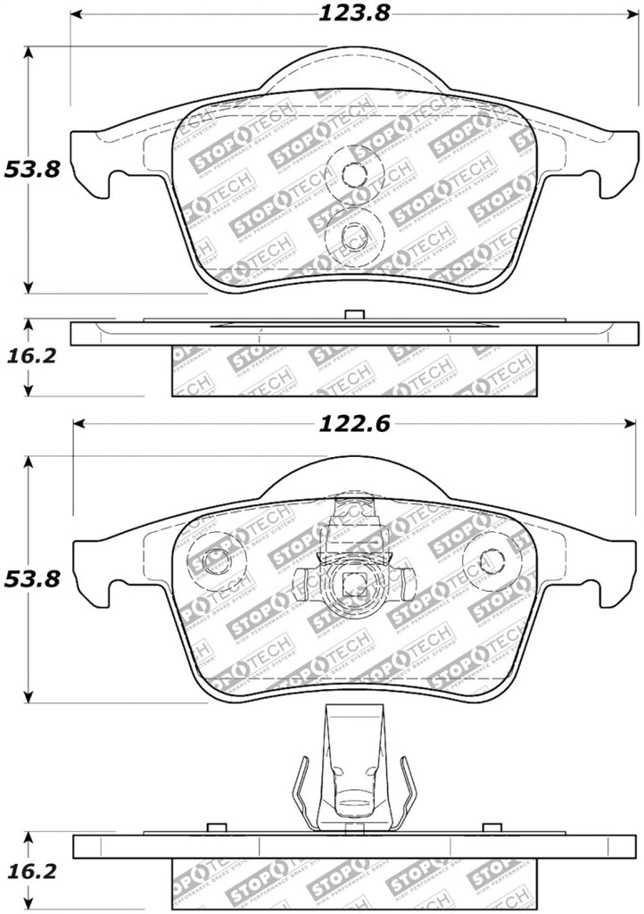 StopTech Street Disc Rear Brake Pads - 305.07950