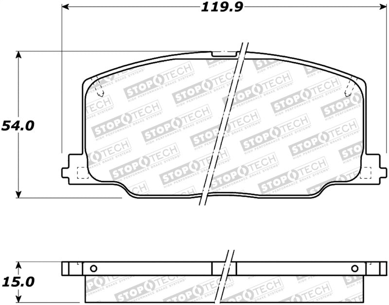 StopTech Premium Ceramic Brake Pads - 308.03560