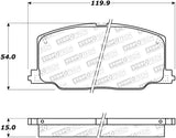 StopTech Premium Ceramic Brake Pads - 308.03560