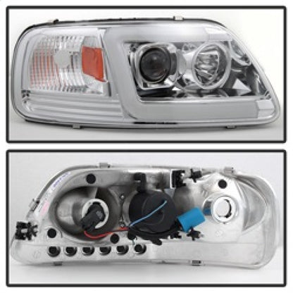 Spyder 97-03 Ford F-150 (After 6/1997) V2 Proj Headlights DRL LED - Chrm (PRO-YD-FF15097V2-LB-C) SPYDER