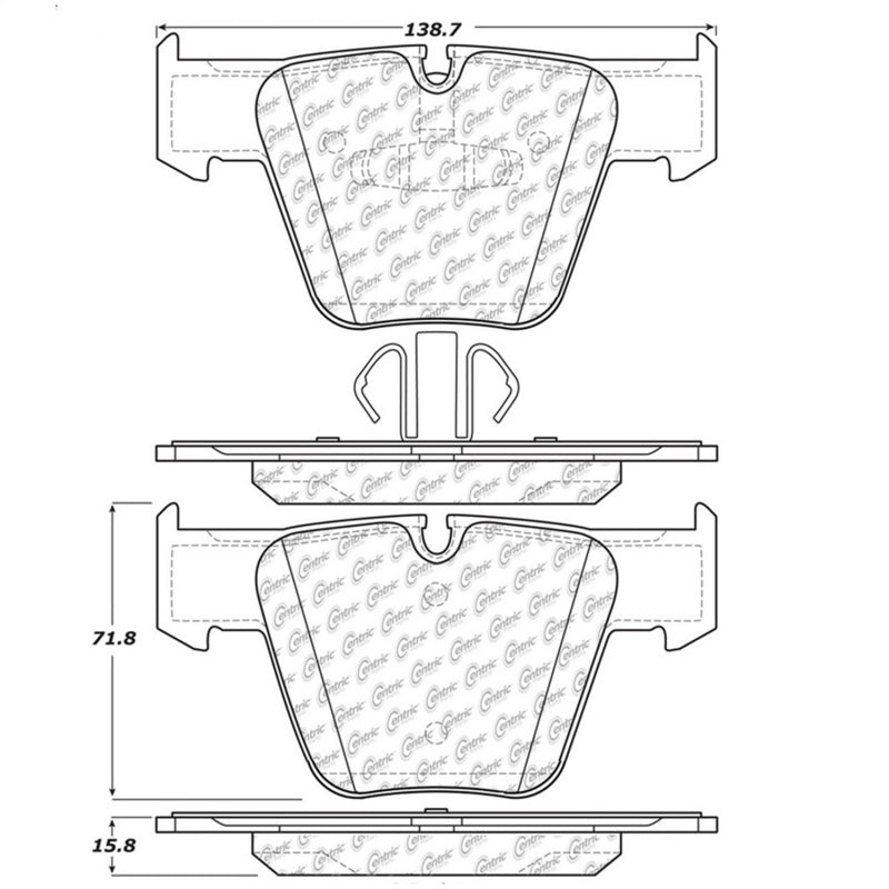 StopTech Premium Ceramic Brake Pads - 308.12890 Stoptech