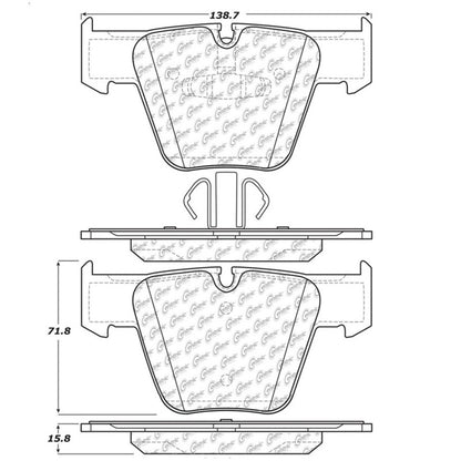 StopTech Premium Ceramic Brake Pads - 308.12890 Stoptech