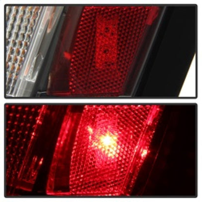 Spyder 05-07 Chrysler 3000C Verison 2 Light Bar LED Tail Lights - Red Clear (ALT-YD-C305V2-LED-RC) SPYDER