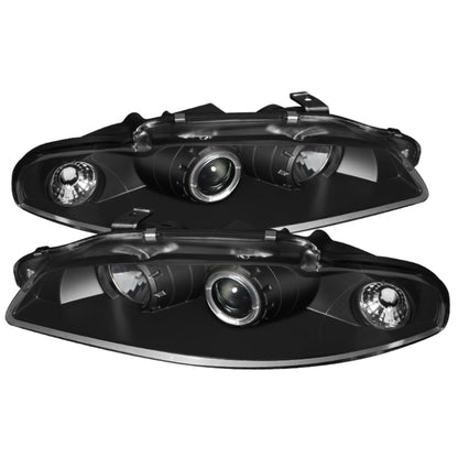 Spyder Mitsubishi Eclipse 97-99 Projector Headlights LED Halo Black High H1 Low H1 PRO-YD-ME97-HL-BK SPYDER