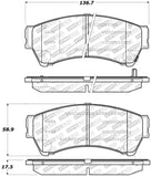 StopTech Street Disc Rear Brake Pads - 305.11640