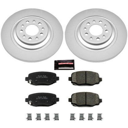 Power Stop 14-19 Jeep Cherokee Rear Z17 Evolution Geomet Coated Brake Kit PowerStop