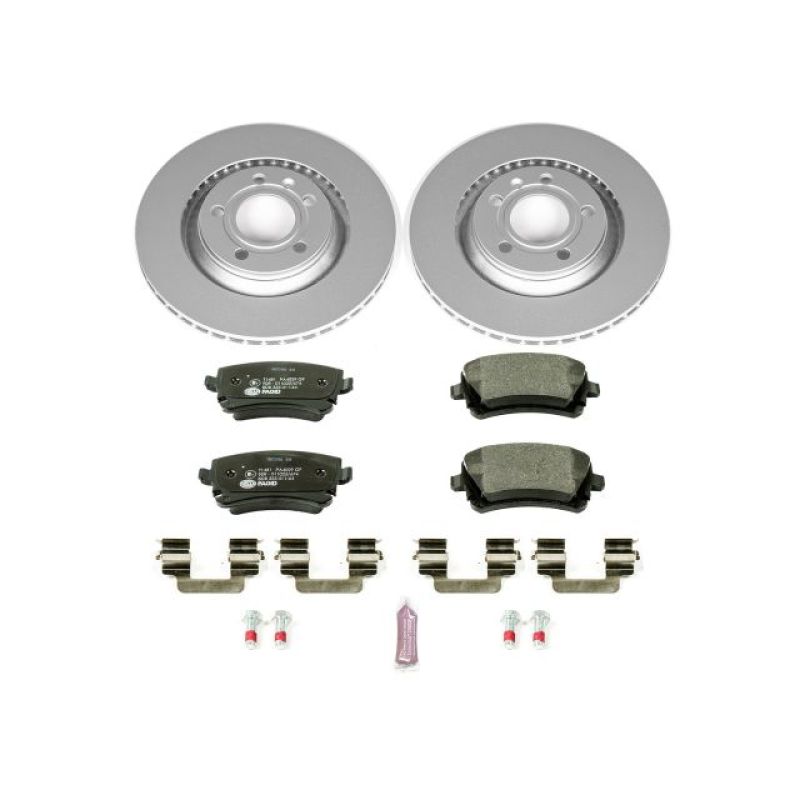 Power Stop 03-10 Audi A8 Quattro Rear Euro-Stop Brake Kit PowerStop