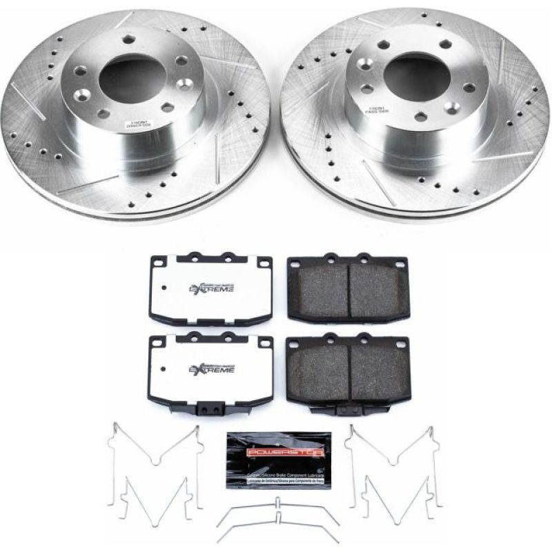 Power Stop 93-95 Mazda RX-7 Front Z26 Street Warrior Brake Kit PowerStop