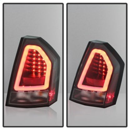 Spyder Chrysler 300C 08-10 V2 Light Bar LED Tail Lights - Black ALT-YD-C308V2-LED-BK SPYDER