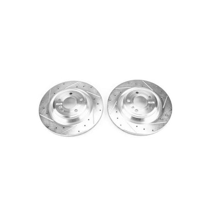 Power Stop 15-16 Mercedes-Benz SL400 Rear Evolution Drilled & Slotted Rotors - Pair PowerStop