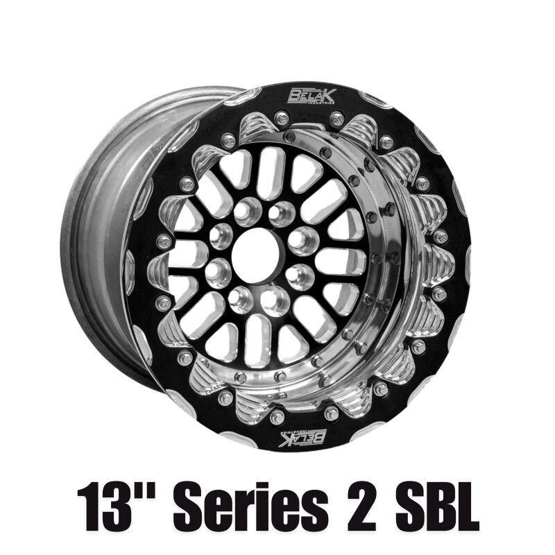 Belak 13x11 / 5in BS / 4x100 BP / High Pad / Series 2 Wheel - Double Beadlock 13114100S25BS-DBL