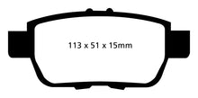 Load image into Gallery viewer, EBC Ultimax2 Rear Brake Pads - UD1103