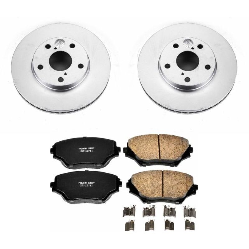 Power Stop 01-05 Toyota RAV4 Front Z17 Evolution Geomet Coated Brake Kit PowerStop