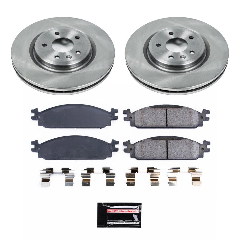 Power Stop 2010 Lincoln MKT Front Semi-Coated Rotor Kit PowerStop