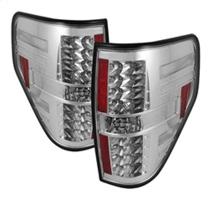 Spyder Ford F150 09-14 LED Tail Lights Chrome ALT-YD-FF15009-LED-C SPYDER