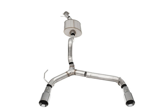 Corsa 21-22 Ford Bronco 2.7L 2-Door 2.75in Cat-Back Dual Rear Exhaust w/4in Straight-Cut Polish Tips CORSA Performance