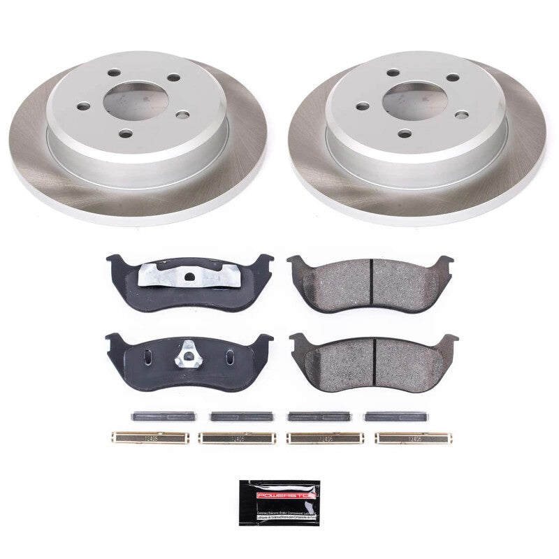 Power Stop 96-02 Mercury Grand Marquis Rear Semi-Coated Rotor Kit PowerStop