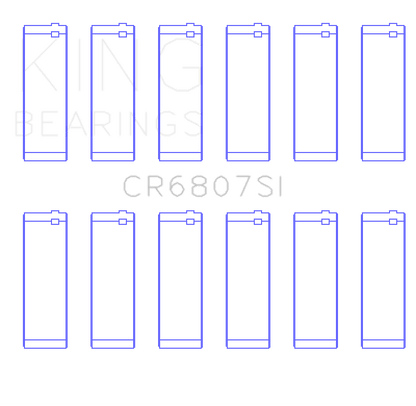King Engine Bearings Ford V6 Triton/Ohv (Od+.002in) (Size +0.75mm) Connecting Rod Bearing Set