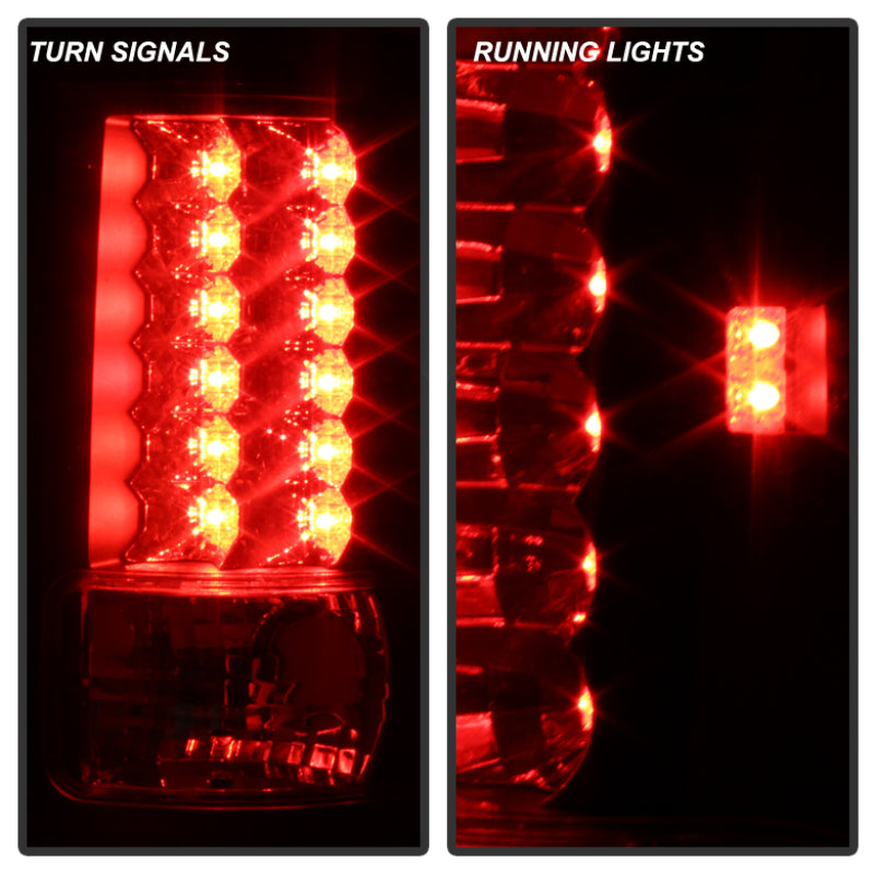 Spyder Ford F150 Styleside 04-08 (Not Fit Heritage & SVT)LED Tail Lights Black ALT-YD-FF15004-LED-BK SPYDER