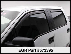 EGR 04-13 Ford F150 Crew Cab In-Channel Window Visors - Set of 4 - Matte (573395)