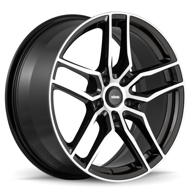 Konig Intention 18x8 5x112 ET45 Gloss Black / Machine Face