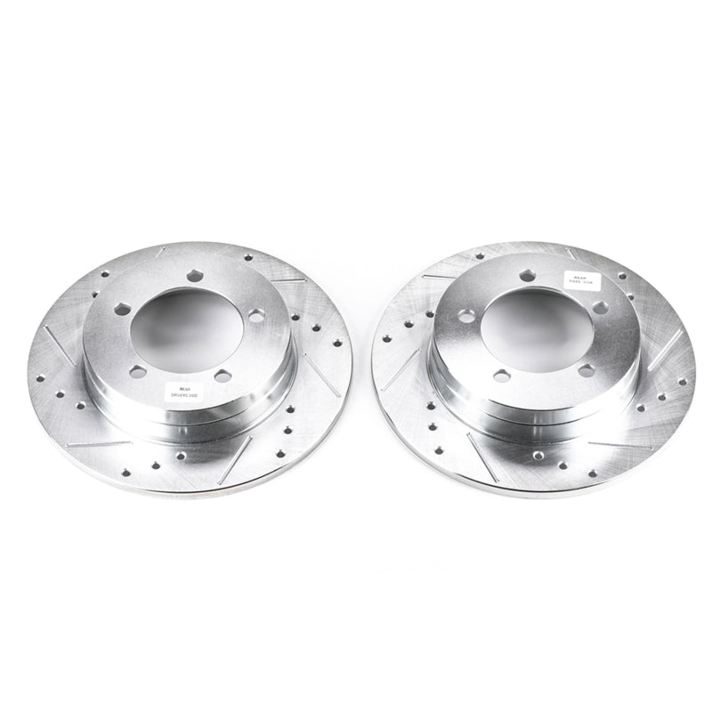 Power Stop 90-94 Eagle Talon Rear Evolution Drilled & Slotted Rotors - Pair PowerStop