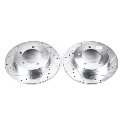 Power Stop 90-94 Eagle Talon Rear Evolution Drilled & Slotted Rotors - Pair PowerStop